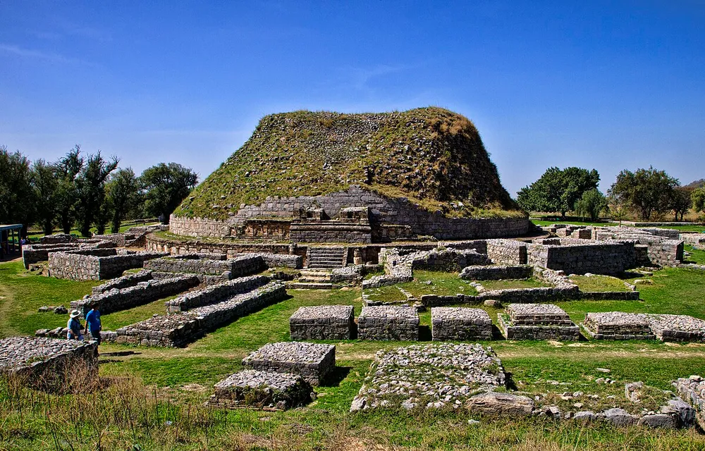 Dharmarajika stupa temple ruins Taxila